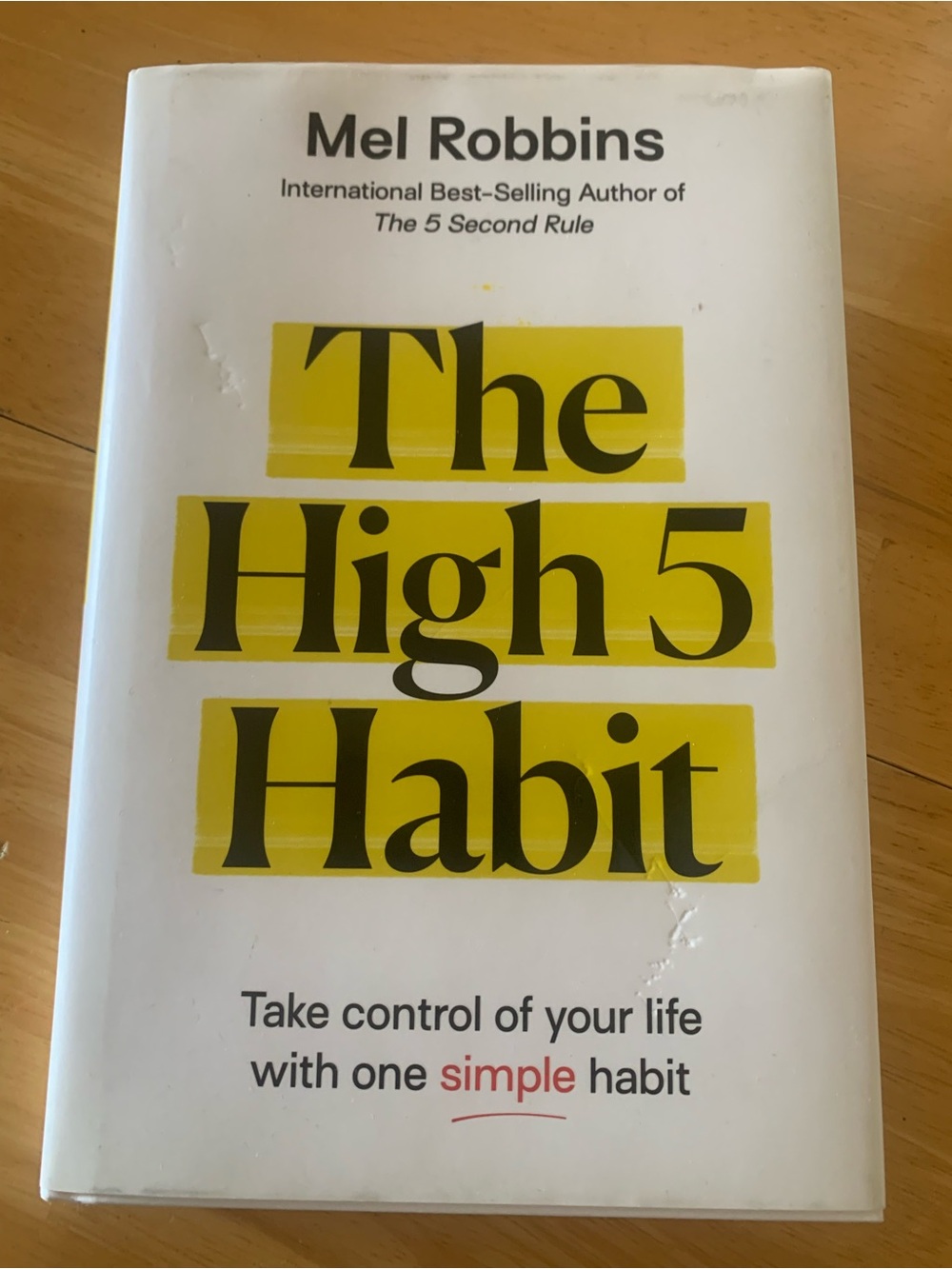 Mel Robbins "The High 5 Habit" - White & Yellow Hardcover